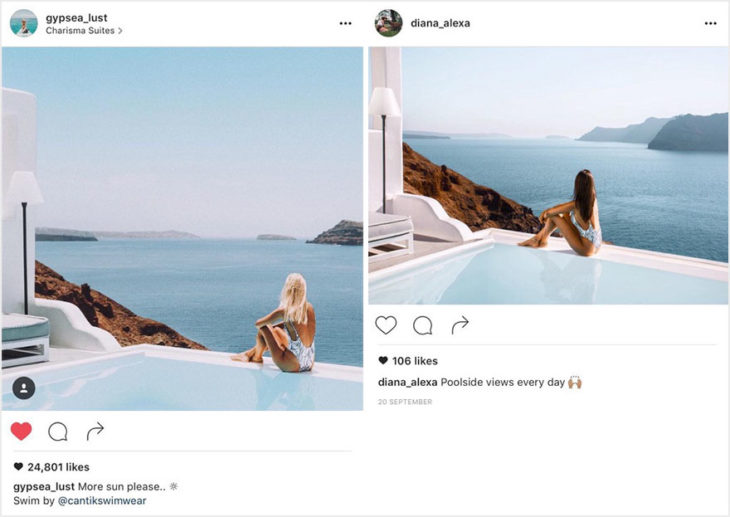 Blogueros instagram copia - Foto océano en Santorini