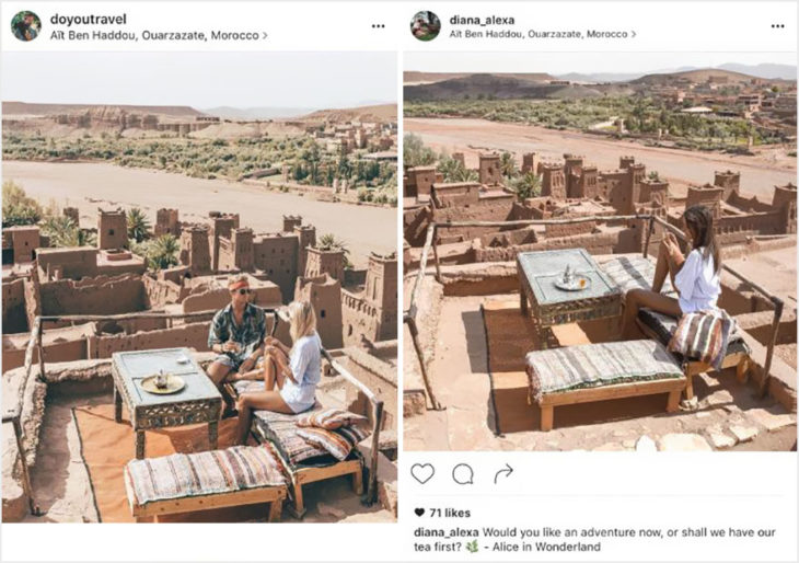 Blogueros instagram copia - Tomando té en Morocco