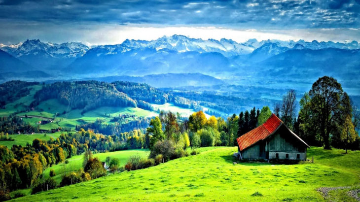 Casa con un paisaje impresionante 