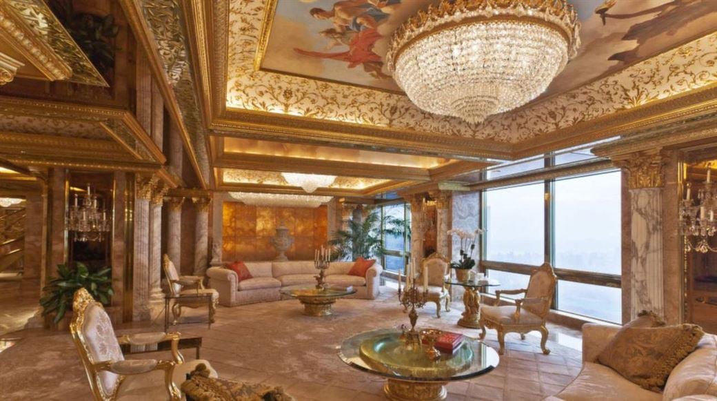 Así es la lujosa residencia donde vive actualmente Trump