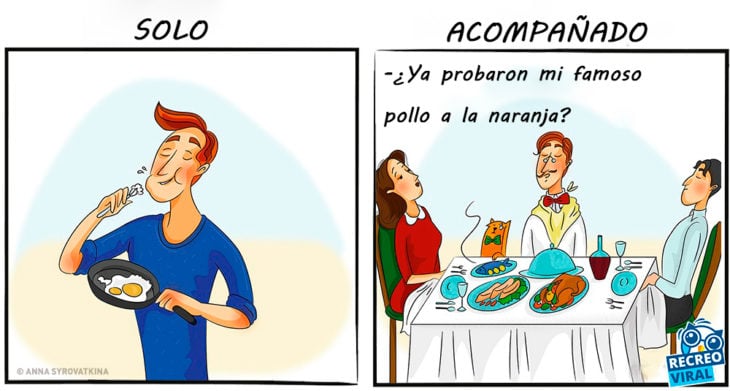 De qué forma comemos cuando estamos solos y cuando estamos acompañados 