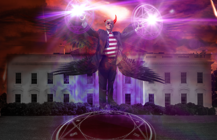 Casa Blanca Photoshop - Donald Trump terror