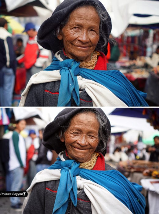 mujer sonriente 