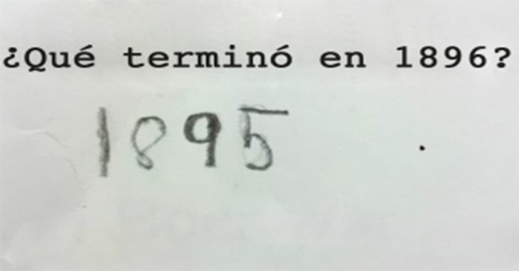 Respuestas exámenes - que terminó en 1896