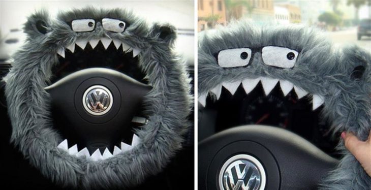 funda para volante de peluche