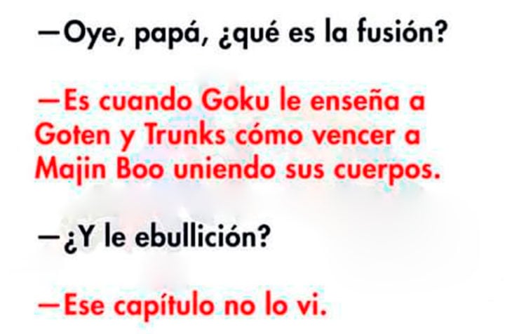 Explicación de la fusión de Gokú 