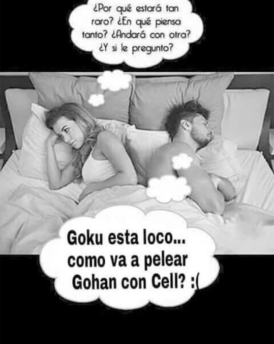 Lo que pasa en la cama de los fans de Gokú