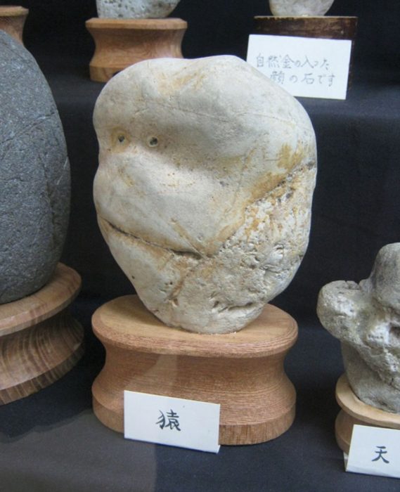 Piedra con rostro de chango 