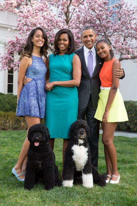 Familia Obama en la casa blanca