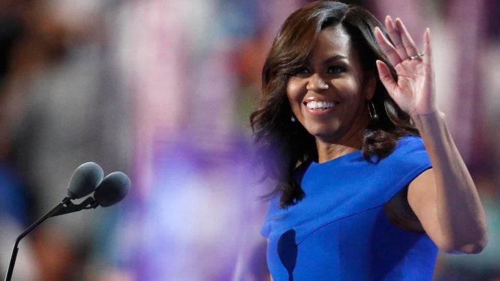 MIchelle obama vestido azul