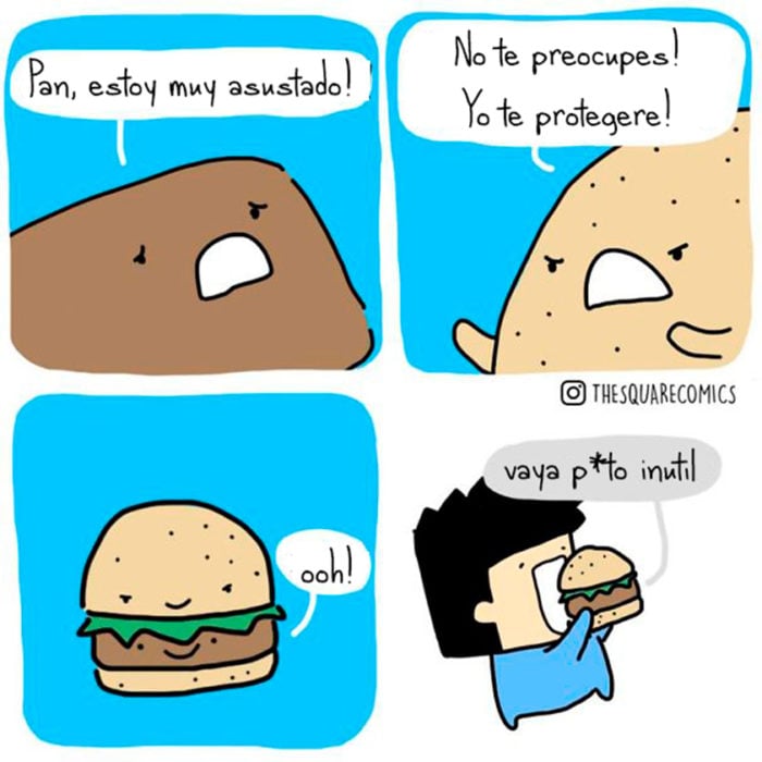 Un hombre comiéndose una hamburguesa