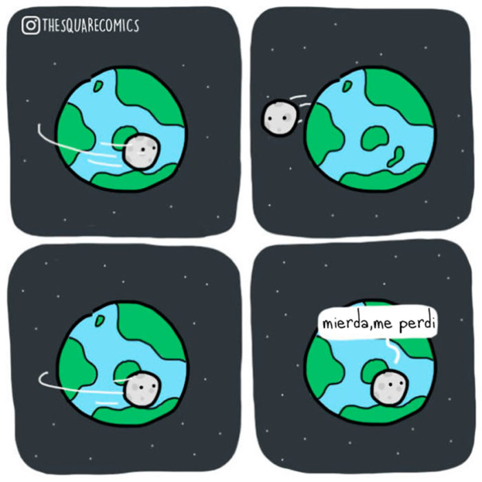 La luna se perdió