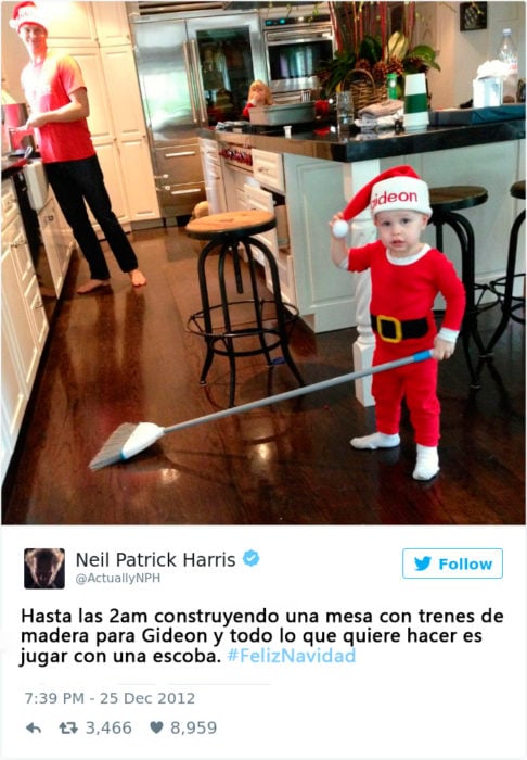 Tuits sobre el regalo de navidad de los hijos