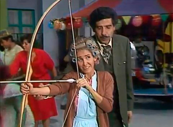 Doña Florinda y el Profesor jirafales