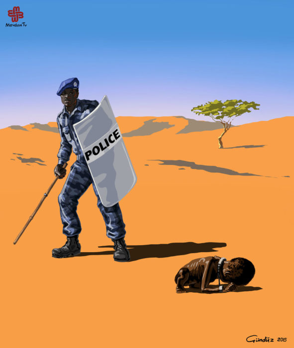 Policía en Sudán 