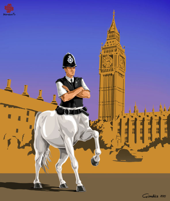 Policía en Londres 