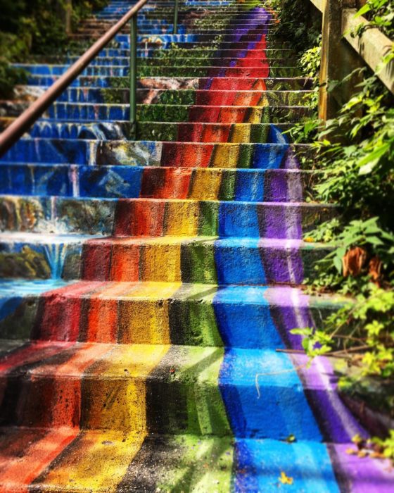 escaleras de arcoíris en arkansas