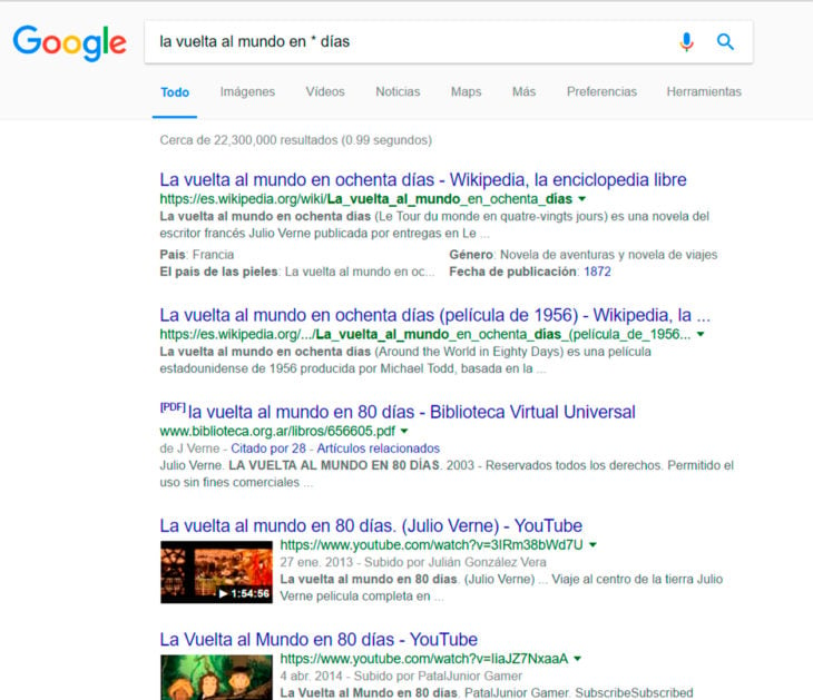 Búsqueda en Google