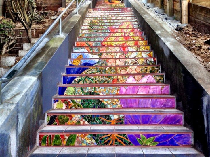 escaleras de mosaico en estados unidos