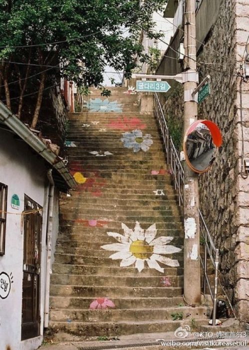 escaleras decoradas ihwa corea