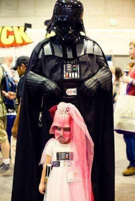 disfraz de padre e hija darth vader