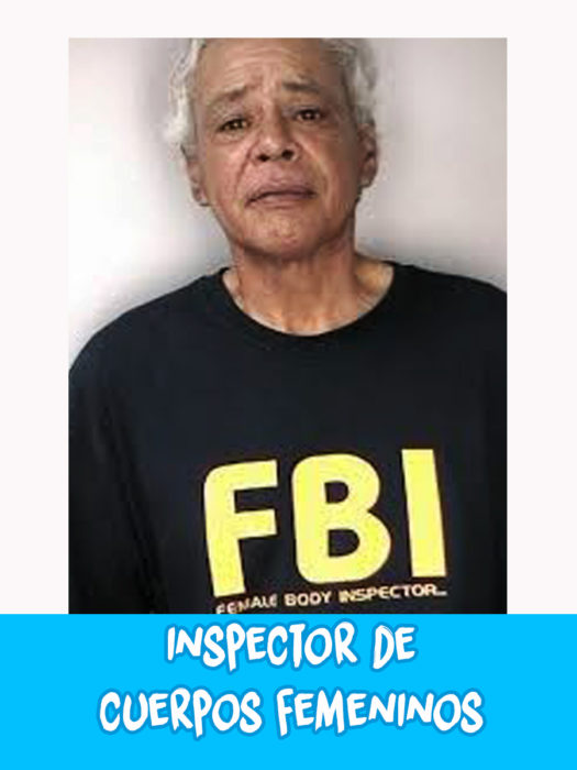 hombre con camiseta del fbi