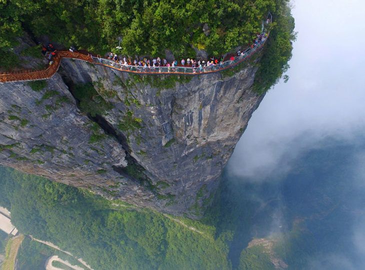 puente transparente en china