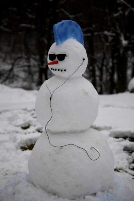 muñeco de nieve punk 