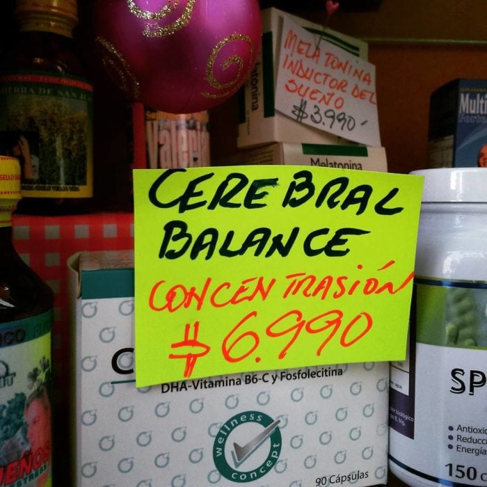 cartel con faltas ortográficas dice balance cerebral