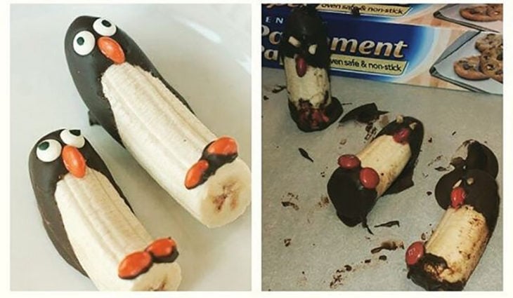 choco bananas de pingüinos