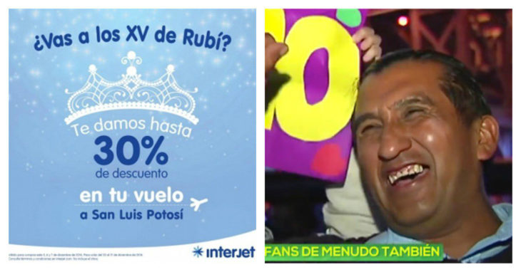 promoción de viaje por xv de rubí