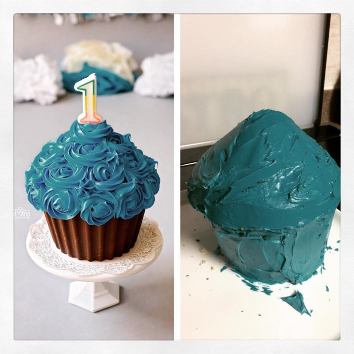 cupcake azul 