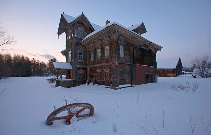 casa abandonada en Rusia