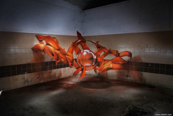 Graffiti callejero en 3D