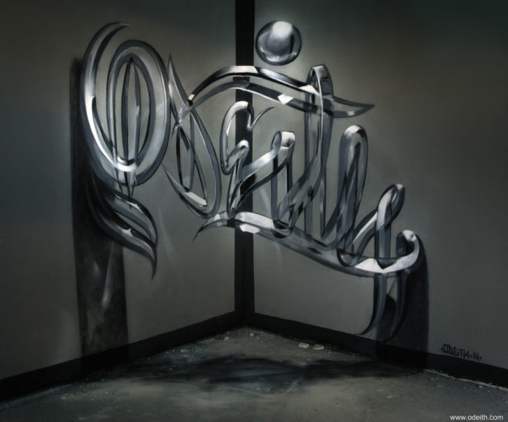 Impresionante graffiti 3D