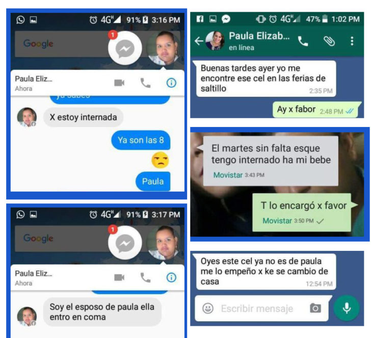 conversaciones con paula que no quería pagar la tanda