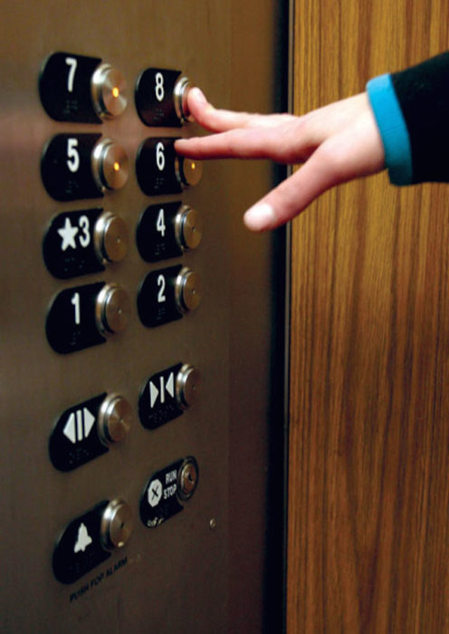 botones de elevador 
