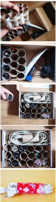 Organizar clóset - cables