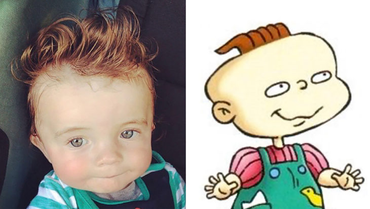 bebé que se parece a phill d e los rugrats