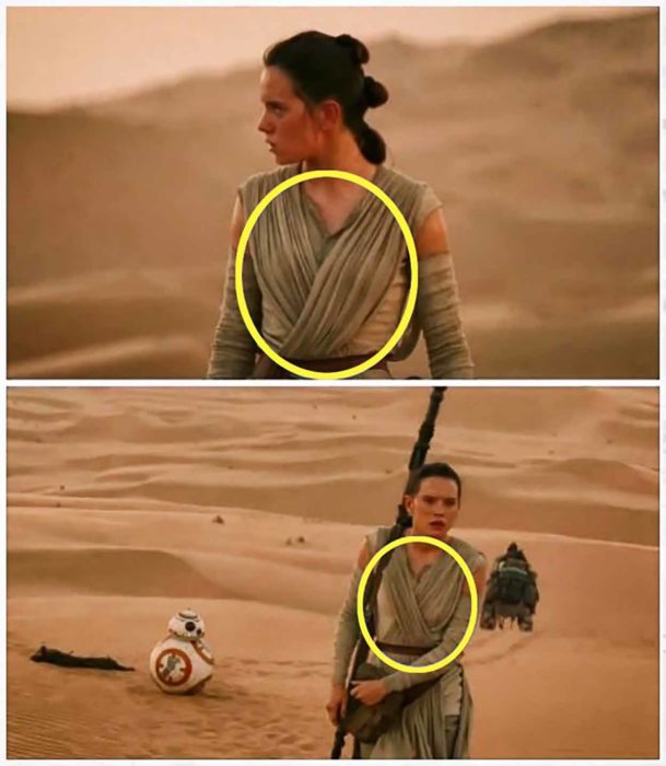 error de la película Star Wars The Force Awakens