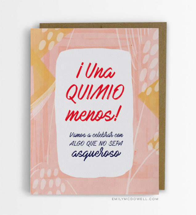 Tarjetas cáncer - una quimio menos!