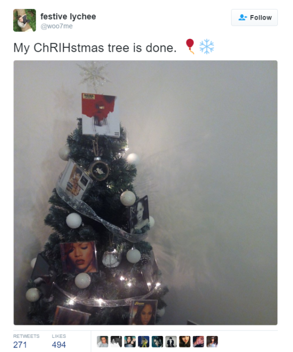 Un arbol de navidad pop