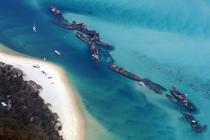 Barcos en el Triángulo de las Bermudas