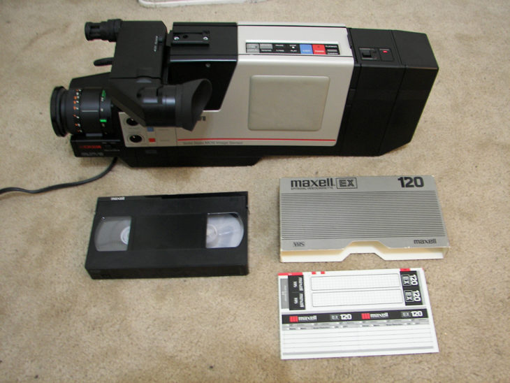cámara de los 90 para gravar videos