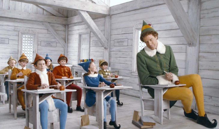 escena de escuela de la película de Elf