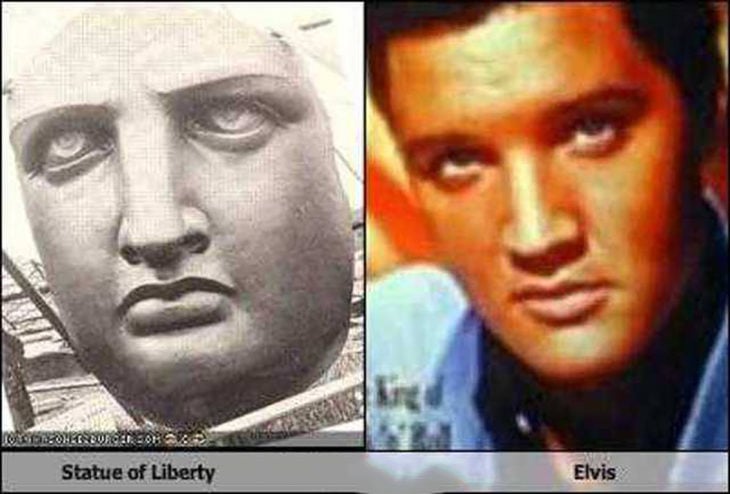 Elvis Presley y la Estatua de la Libertad