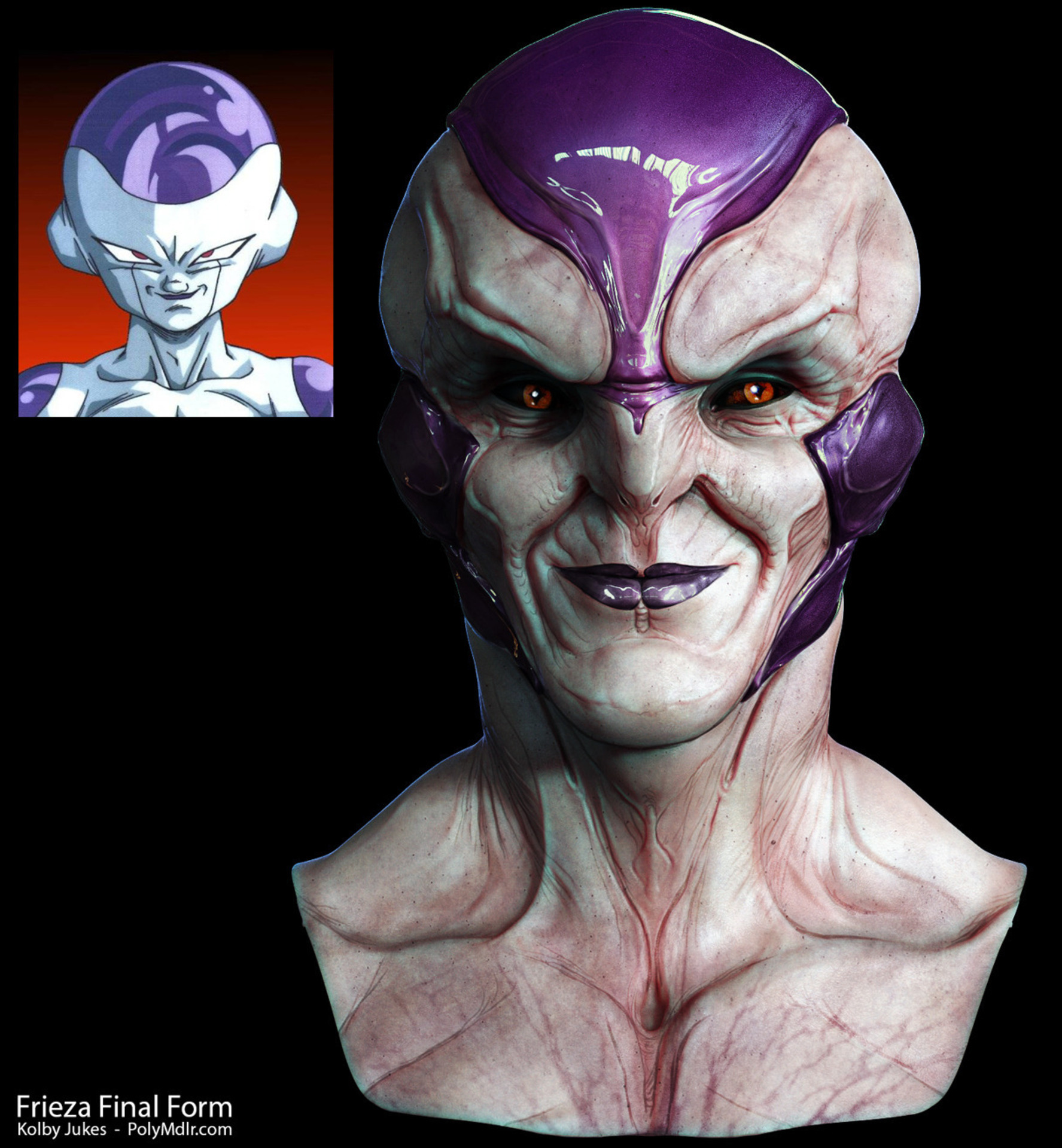 frieza si fuera real.