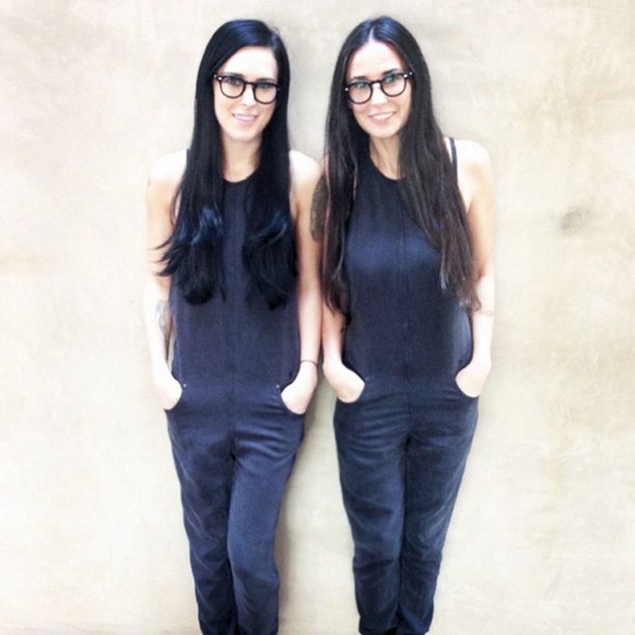 demi moore y su hija que parecen gemelas