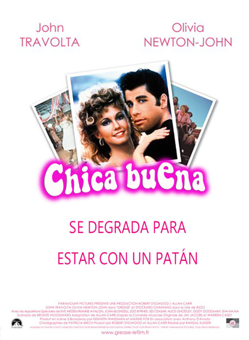 póster de grease si dijera la verdad