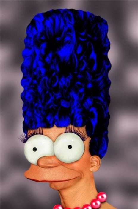 marge simpson si fuera real